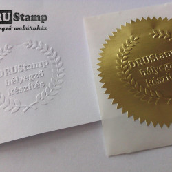 Dombornyomó etikett