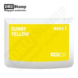 COLOP Make 1 bélyegzőpárna - Napsárga (50x90 mm)