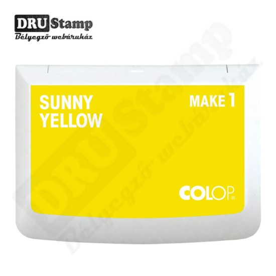 COLOP Make 1 bélyegzőpárna - Napsárga (50x90 mm)
