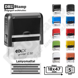COLOP Printer C30 bélyegző egyedi lenyomattal (max 18x47 mm)