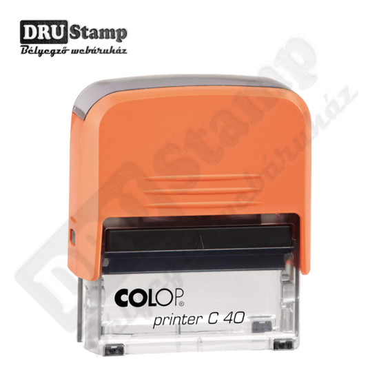 COLOP Printer C40 bélyegző friss színekben, egyedi lenyomattal (max 23x59 mm) COLOP Printer C40 bélyegző friss színekben, egyedi lenyomattal (max 23x59 mm)