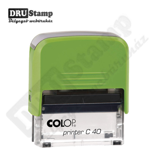 COLOP Printer C40 bélyegző friss színekben, egyedi lenyomattal (max 23x59 mm) COLOP Printer C40 bélyegző friss színekben, egyedi lenyomattal (max 23x59 mm)