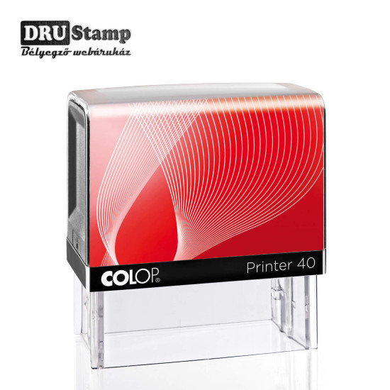 COLOP Printer IQ 40 bélyegző FEHÉR kerettel és egyedi lenyomattal (max 23x59 mm) COLOP Printer IQ 40 bélyegző FEHÉR kerettel és egyedi lenyomattal (max 23x59 mm)