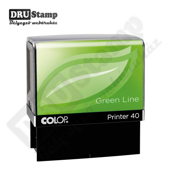 COLOP Printer IQ 40 Green Line bélyegző egyedi lenyomattal (max 23x59 mm)