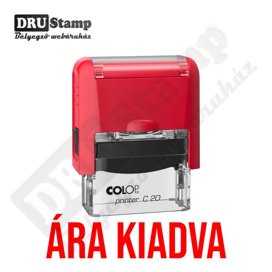 ÁRU KIADVA bélyegző ÁRU KIADVA bélyegző