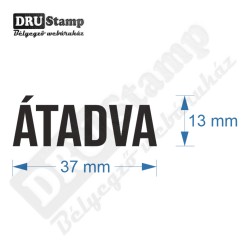 ÁTADVA bélyegző