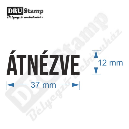 ÁTNÉZVE bélyegző