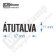 ÁTUTALVA bélyegző