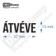 ÁTVÉVE bélyegző