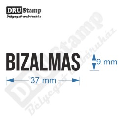 BIZALMAS bélyegző