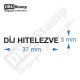 DÍJ HITELEZVE feliratú bélyegző DÍJ HITELEZVE feliratú bélyegző