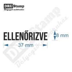 ELLENŐRIZVE bélyegző