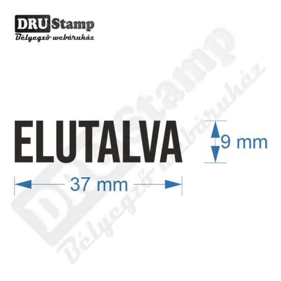 ELUTALVA bélyegző