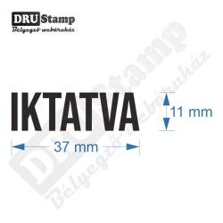 IKTATVA bélyegző