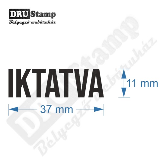IKTATVA bélyegző