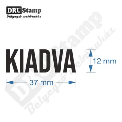 KIADVA bélyegző