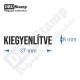 KIEGYENLÍTVE bélyegző
