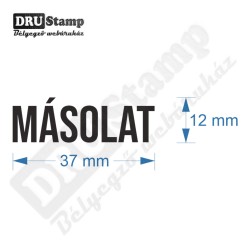 MÁSOLAT feliratú bélyegző