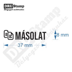 MÁSOLAT bélyegző logóval