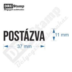 POSTÁZVA feliratú bélyegző