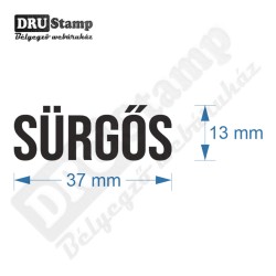 SÜRGŐS bélyegző