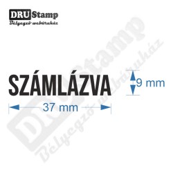SZÁMLÁZVA bélyegző