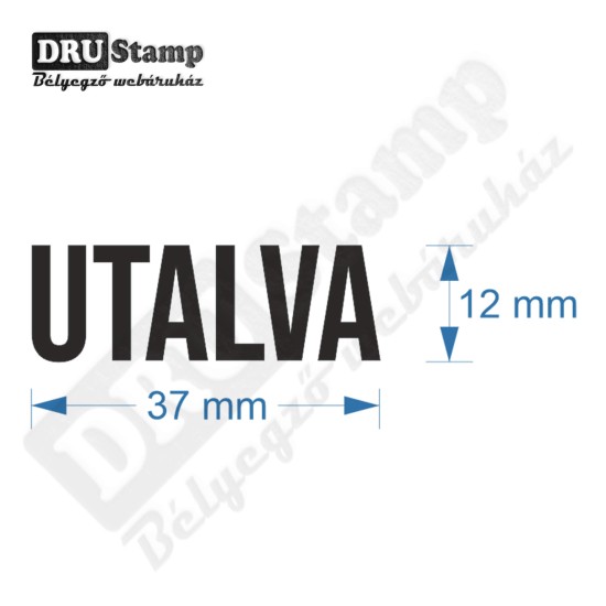 UTALVA bélyegző