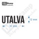 UTALVA bélyegző