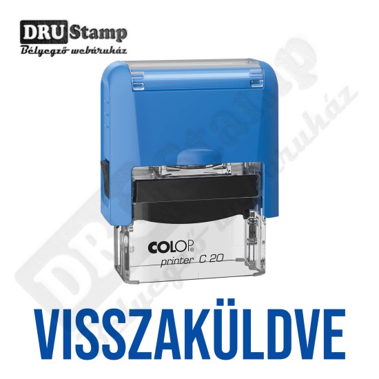 VISSZAKÜLDVE bélyegző