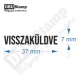 VISSZAKÜLDVE bélyegző