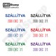 SZÁLLÍTVA dátum bélyegző