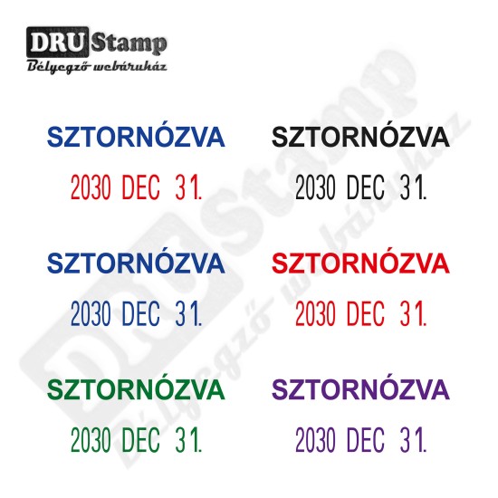 SZTORNÓZVA dátum bélyegző