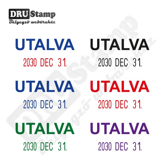 UTALVA dátum bélyegző