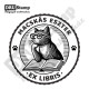 EX LIBRIS bélyegző - Cicás V05 (Ø40mm)