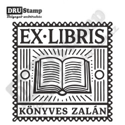 EX LIBRIS bélyegző - Könyves V01 (40x40 mm)