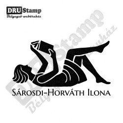 EX LIBRIS bélyegző - Könyvmoly V10 (50x30mm)