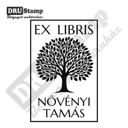EX LIBRIS bélyegző - Fa V04 (40x60 mm)
