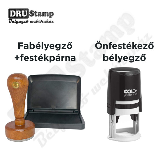 EX LIBRIS bélyegző - Nap V01 (Ø40mm)