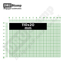 Fabélyegző 110 x 20 mm-es négyszög alakú lenyomattal