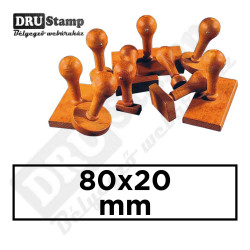 Fabélyegző 80 x 20 mm-es négyszög alakú lenyomattal