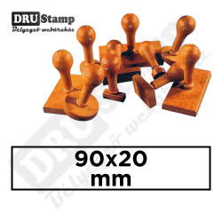Fabélyegző 90 x 20 mm-es négyszög alakú lenyomattal
