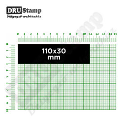 Fabélyegző 110 x 30 mm-es négyszög alakú lenyomattal