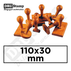 Fabélyegző 110 x 30 mm-es négyszög alakú lenyomattal