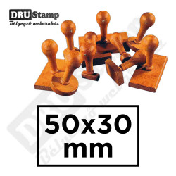Fabélyegző 50 x 30 mm-es négyszög alakú lenyomattal
