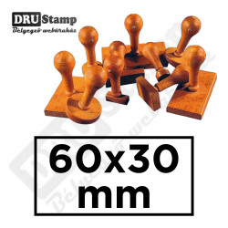 Fabélyegző 60 x 30 mm-es négyszög alakú lenyomattal