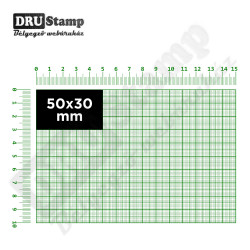 Fabélyegző 50 x 30 mm-es négyszög alakú lenyomattal