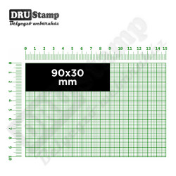 Fabélyegző 90 x 30 mm-es négyszög alakú lenyomattal