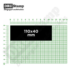 Fabélyegző 110 x 40 mm-es négyszög alakú lenyomattal