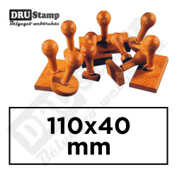 Fabélyegző 110 x 40 mm-es négyszög alakú lenyomattal