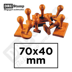 Fabélyegző 70 x 40 mm-es négyszög alakú lenyomattal
